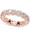 Macy's Diamond Cluster Eternity Band (1 Ct. T.w.) In Platinum Or 14k Gold In Gold