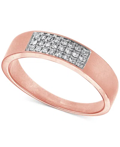 Macy's Diamond Cluster Ring (1/5 Ct. T.w.) In 10k Rose Gold