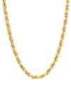 Macy's Diamond Cut Rope Chain 4 3 8mm Necklace Collection In 10k Gold In Yellow Gold