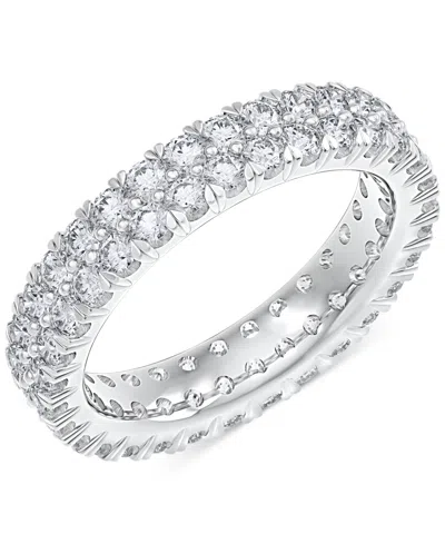 MACY'S DIAMOND DOUBLE ROW ETERNITY RING (2 CT. T.W.) IN PLATINUM, 14K WHITE GOLD, 14K GOLD, OR 14K ROSE GOL