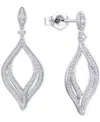 Macy's Diamond Drop Earrings (1/2 Ct. T.w.) In 10k White Gold In White Gold
