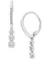 Macy's Diamond Drop Earrings (1/2 Ct. T.w.) In 10k White Gold, Created For  In White Gold