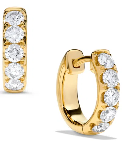 Macy's Diamond Earrings (1 Ct. T.w.) In 14k Yellow Gold (also Available In 14k White Gold)