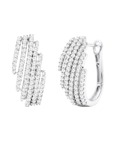 Macy's Diamond Earrings (1 Ct. T.w.) In Sterling Silver