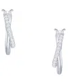 Macy's Diamond Earrings (1/5 Ct. T.w.) In Sterling Silver In Gray
