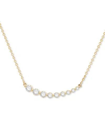 Macy's Diamond East West Necklace (1/2 Ct. T.w.) In 14k Yellow Gold