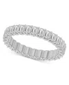 Macy's Diamond Emerald-cut Eternity Band (2 Ct. T.w.) In Platinum Or 14k Gold In Platinum