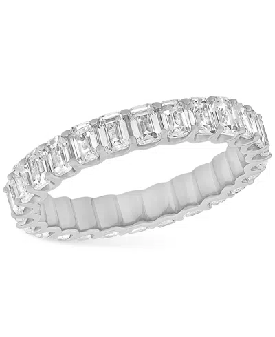 Macy's Diamond Emerald-cut Eternity Band (2 Ct. T.w.) In Platinum Or 14k Gold In White Gold