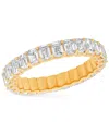 Macy's Diamond Emerald-cut Eternity Band (2 Ct. T.w.) In Platinum Or 14k Gold In Yellow Gold
