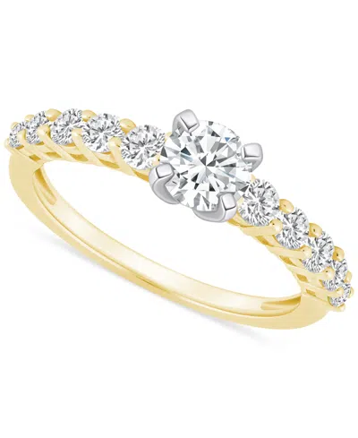 Macy's Diamond Oval Engagement Ring (1 Ct. T.w.) In 14k Gold In Yellow Gold