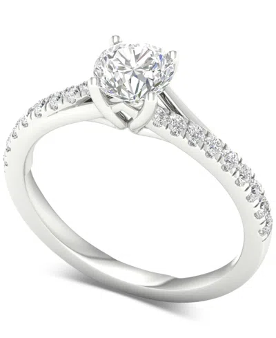 Macy's Diamond Engagement Ring (1 Ct. T.w.) In 14k White Gold In Multi