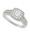 Macy's Diamond Engagement Ring (1 Ct. T.w.) In 14k White Gold In White
