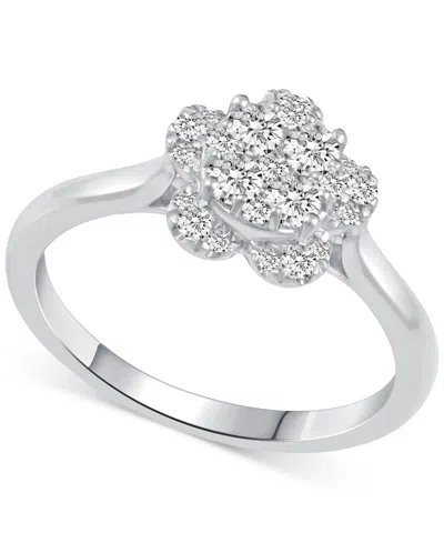 Macy's Diamond Engagement Ring (1/2 Ct. T.w) In 14k White Gold