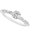 Macy's Diamond Engagement Ring (1/3 Ct. T.w.) In 14k White Gold In White Gold