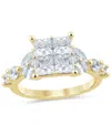 Macy's Diamond Engagement Ring (3 Ct. T.w.) In 14k Yellow Gold In Gold