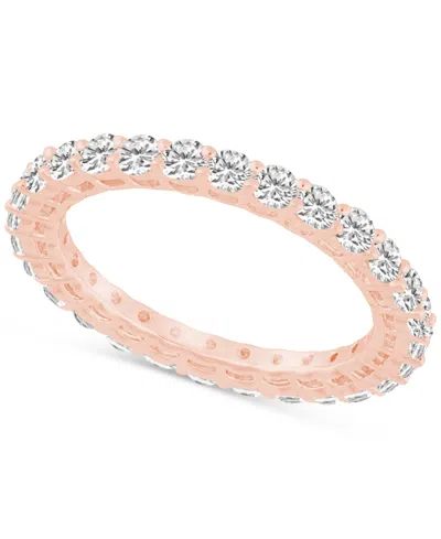 Macy's Diamond Eternity Band (1-1/3 Ct. T.w.) In 14k Gold In Rose Gold