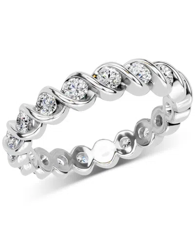 Macy's Diamond Eternity Band (1 Ct. T.w.) In Platinum Or 14k Gold In Metallic
