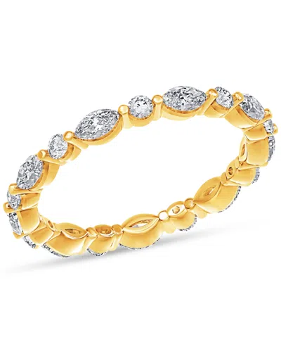 Macy's Diamond Eternity Ring (1 Ct. T.w.) In Platinum, 14k White Gold, 14k Gold, Or 14k Rose Gold In Yellow Gold