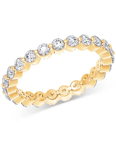 Macy's Diamond Eternity Ring (1 Ct. T.w.) In Platinum Or 14k Gold In Yellow Gold