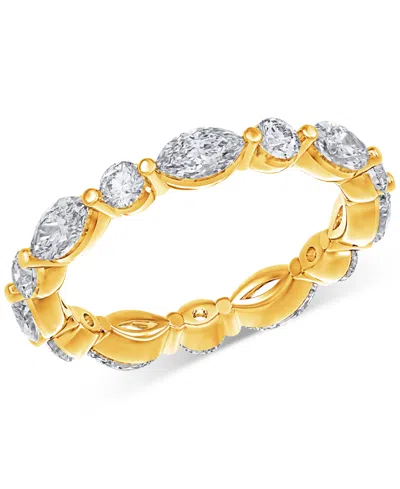 Macy's Diamond Eternity Ring (2 Ct. T.w.) In Platinum, 14k White Gold, 14k Gold, Or 14k Rose Gold In Yellow Gold