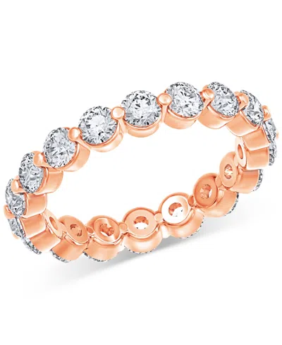 Macy's Diamond Eternity Ring (2 Ct. T.w.) In Platinum Or 14k Gold In Rose Gold