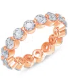 Macy's Diamond Eternity Ring (3 Ct. T.w.) In Platinum Or 14k Gold In Rose Gold