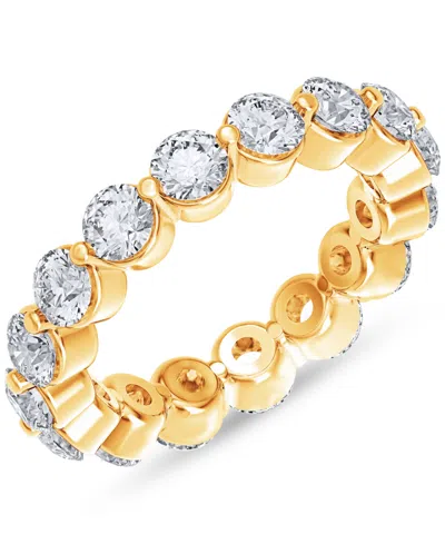 Macy's Diamond Eternity Ring (3 Ct. T.w.) In Platinum Or 14k Gold In Yellow Gold