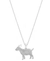 Macy's Diamond G.o.a.t. Pendant 18" Necklace (1/6 Ct. T.w.) In 10k White Gold, Exclusively At  In White Gold