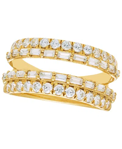 Macy's Diamond Guard Ring (1 Ct. T.w.) In 14k Yellow Gold