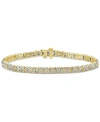 MACY'S DIAMOND HARLEQUIN-INSPIRED PATTERN TENNIS BRACELET (2 CT. T.W.) IN 10K GOLD