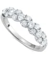 Macy's Diamond Horizontal Cluster Ring (1 Ct. T.w.) In 14k White Gold In White Gold