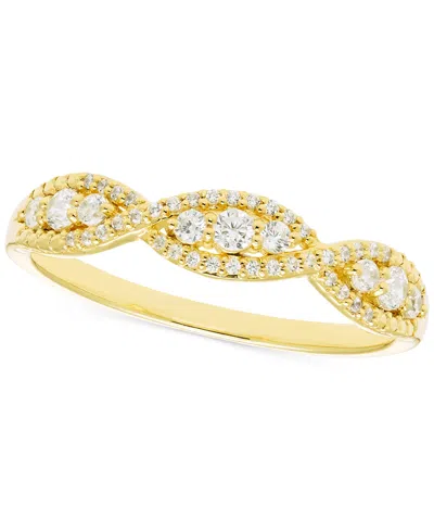 Macy's Diamond Infinity Band (1/4 Ct. T.w.) In 14k Gold