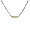 Macy's Diamond Infinity Collar Necklace (1/10 Ct. T.w.) In Sterling Silver & 14k Yellow Gold-plated Sterlin In Sterling Silver  Gold-plated