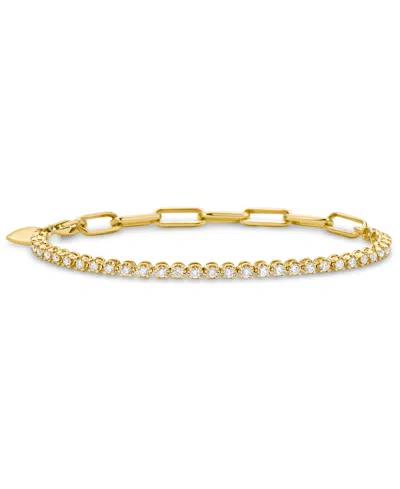 Macy's Diamond Link Bracelet (1 Ct. T.w.) In 14k Gold In Yellow Gold