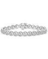 Macy's Diamond Link Bracelet (3 Ct. T.w.) In 10k White Gold In Gold
