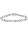 Macy's Diamond Link Bracelet (8 Ct. T.w.) In 14k White Gold In White Gold