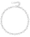 Macy's Diamond Luna Bracelet (1/10 Ct. T.w.) In Sterling Silver, 14k Gold Or Rose Gold Over Sterling Silver In Silver