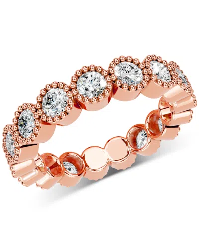 Macy's Diamond Milgrain Frame Eternity Band (2 Ct. T.w.) In Platinum Or 14k Gold