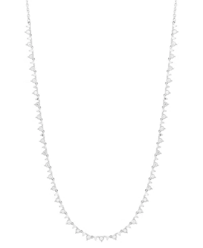Macy's Diamond Necklace (1 Ct. T. W.) In 14k White Gold In Metallic