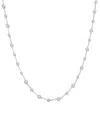 Macy's Diamond Necklace (1 Ct. T.w.) In 10k White Or Yellow Gold In Metallic