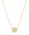 Macy's Diamond Necklace (1/10 Ct. T.w.) In 14k Yellow Gold In Gold