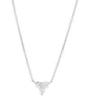Macy's Diamond Necklace (1/2 Ct. T.w.) In 10k White Gold In Metallic