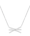 Macy's Diamond Necklace (1/3 Ct. T.w.) In Sterling Silver In Silver