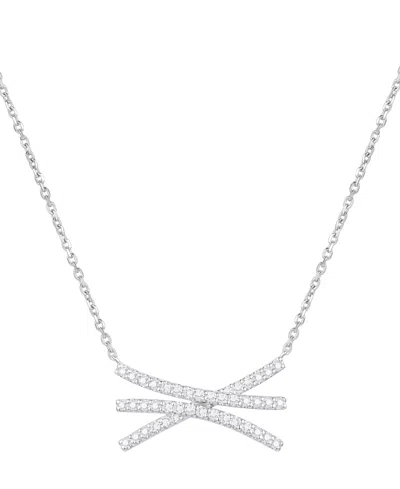 Macy's Diamond Necklace (1/3 Ct. T.w.) In Sterling Silver
