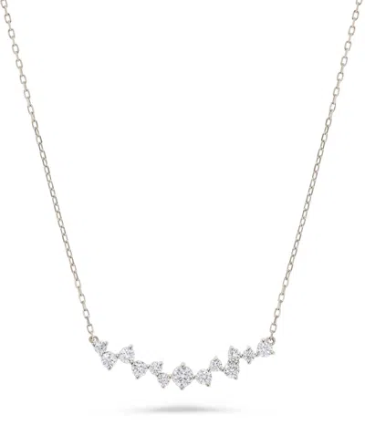 Macy's Diamond Necklace (3/4 Ct. T.w.) In 14k White Gold In Silver