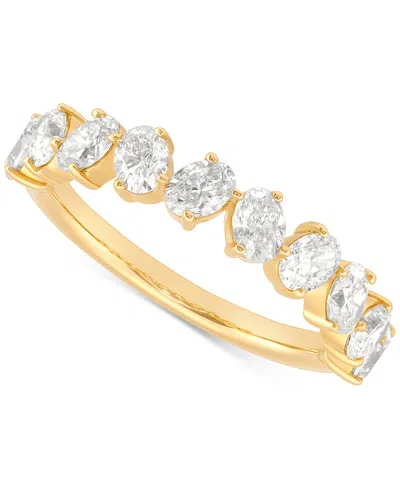 Macy's Diamond Oval Band (1-1/2 Ct. T.w.) In 14k Gold In Yellow Gold