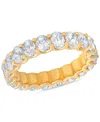 Macy's Diamond Oval-cut Eternity Band (2 Ct. T.w.) In Platinum Or 14k Gold In Yellow Gold