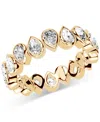 Macy's Diamond Pear Bezel Eternity Band (2 Ct. T.w.) In Platinum Or 14k Gold In Gold