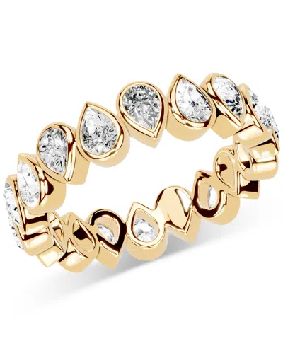 Macy's Diamond Pear Bezel Eternity Band (2 Ct. T.w.) In Platinum Or 14k Gold