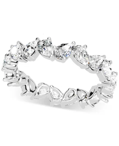 Macy's Diamond Pear Eternity Band (2 Ct. T.w.) In Platinum Or 14k Gold In Silver